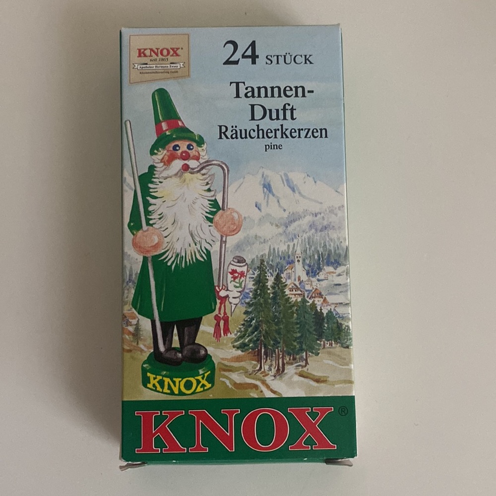 Christmas Table Runner Paraffin Candle Incense Smoker & 24pc Incense cones Set - Picture 10 of 14